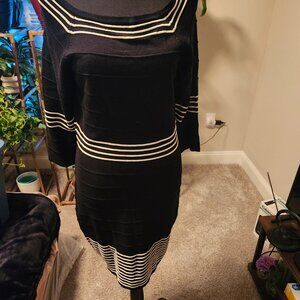 Little  Black & White Mini Dress